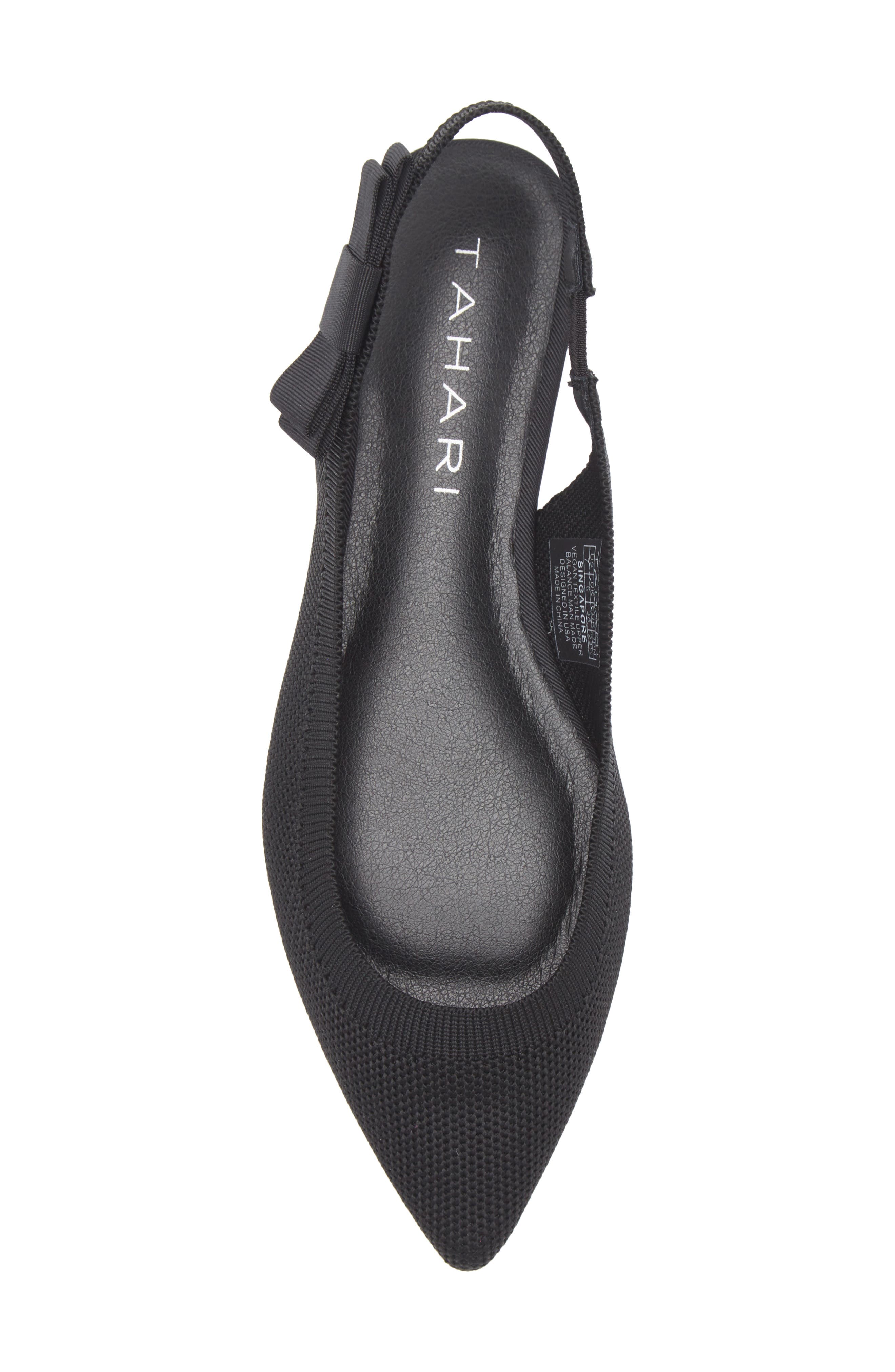 Tahari Knit Slingback Flat, Alternate, color, 