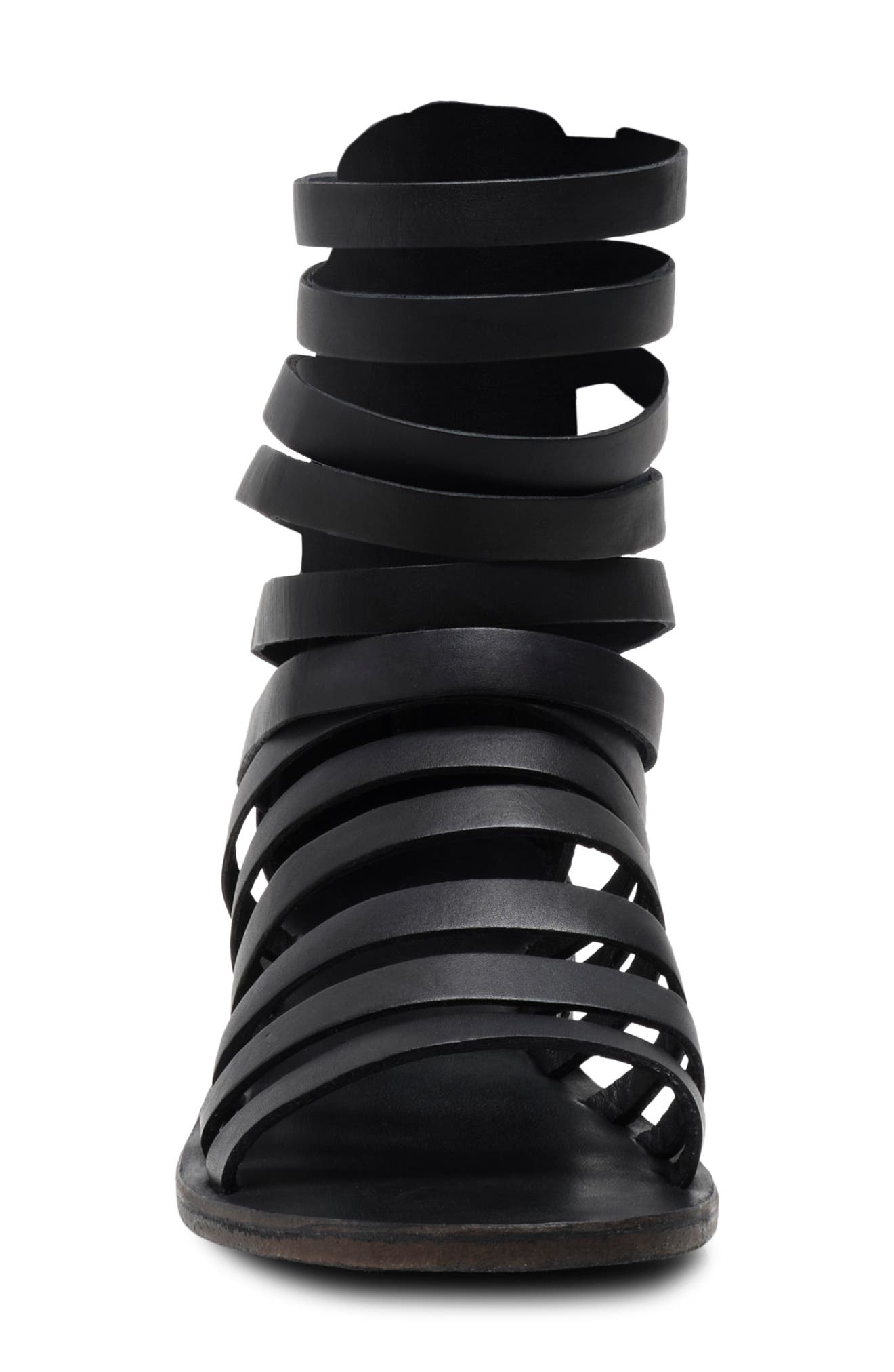 Lucia Gladiator Sandal, Alternate, color, BLACK