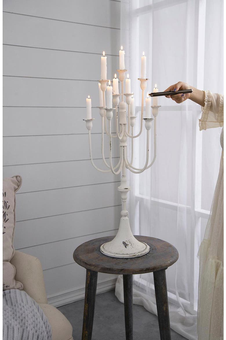 11-Light Candelabra, Alternate, color, DISTRESSED WHITE