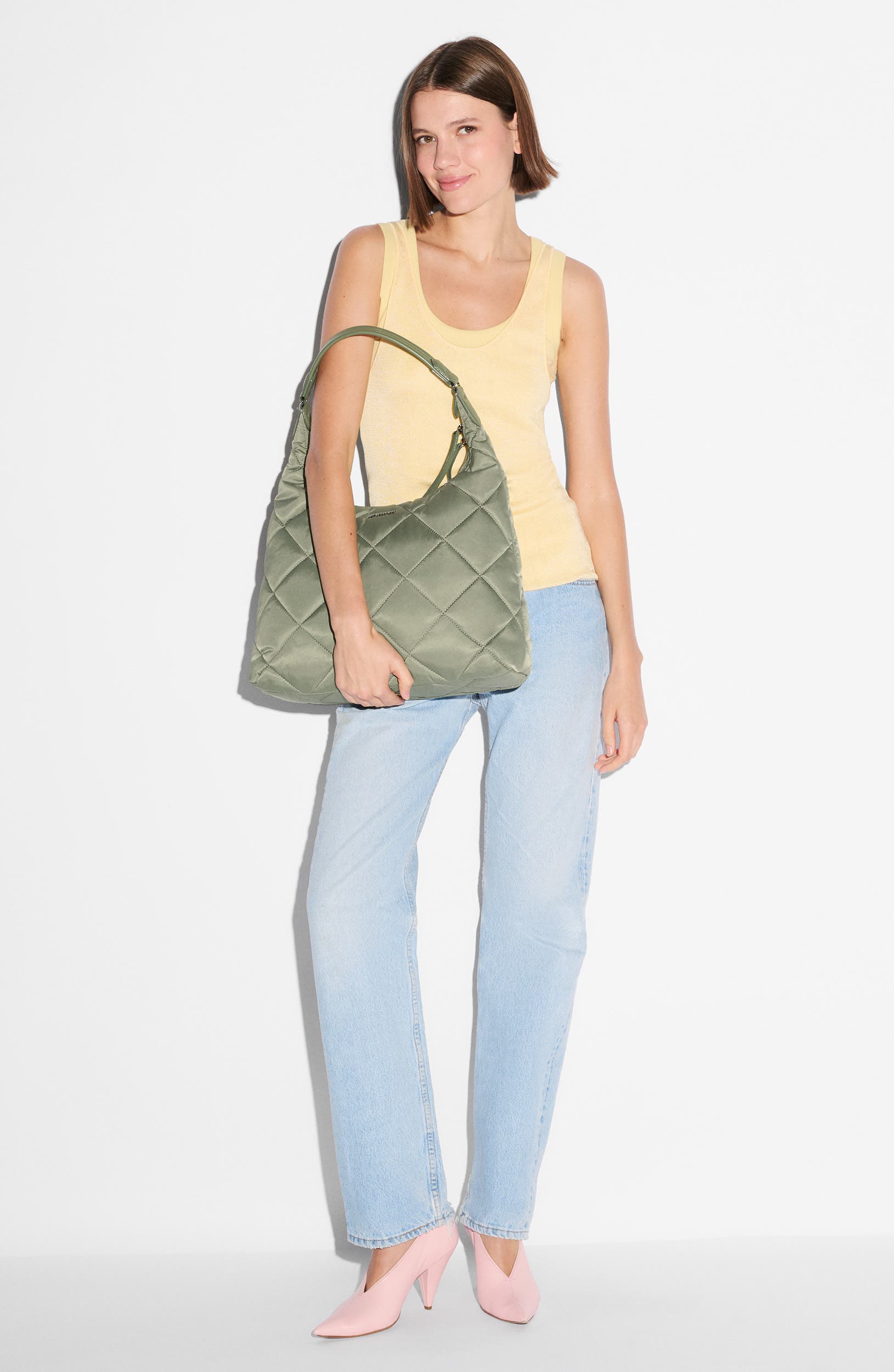 MZ Wallace Madison Quilted Nylon Shoulder Bag, Alternate, color, 