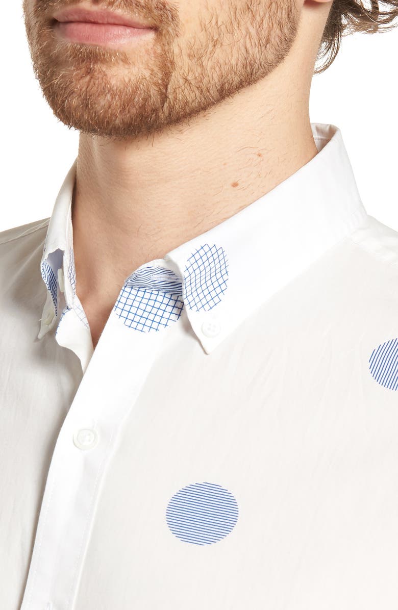 Bonobos Slim Fit Polka Dot Sport Shirt, Alternate, color, 