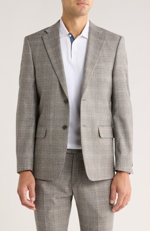 Plaid Wool Blazer (Regular & Big)