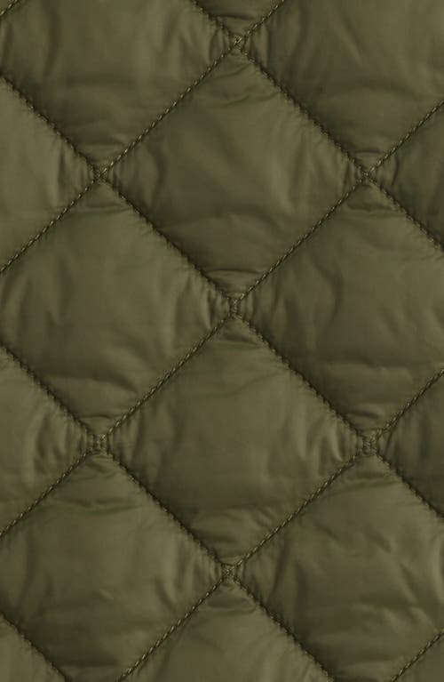 Barbour Tracker Diamond Quilted Jacket In Green