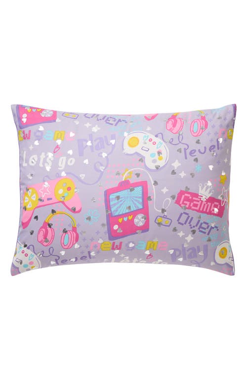 Vcny Home Print 3-piece Comforter Set In Purple