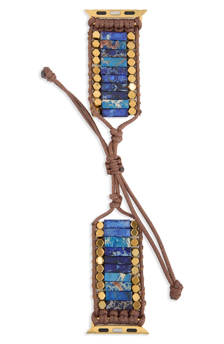 SAACHI Bohemian Mixed Stone Apple Watch<sup>®</sup> Watchband, Alternate, color, Dark Blue