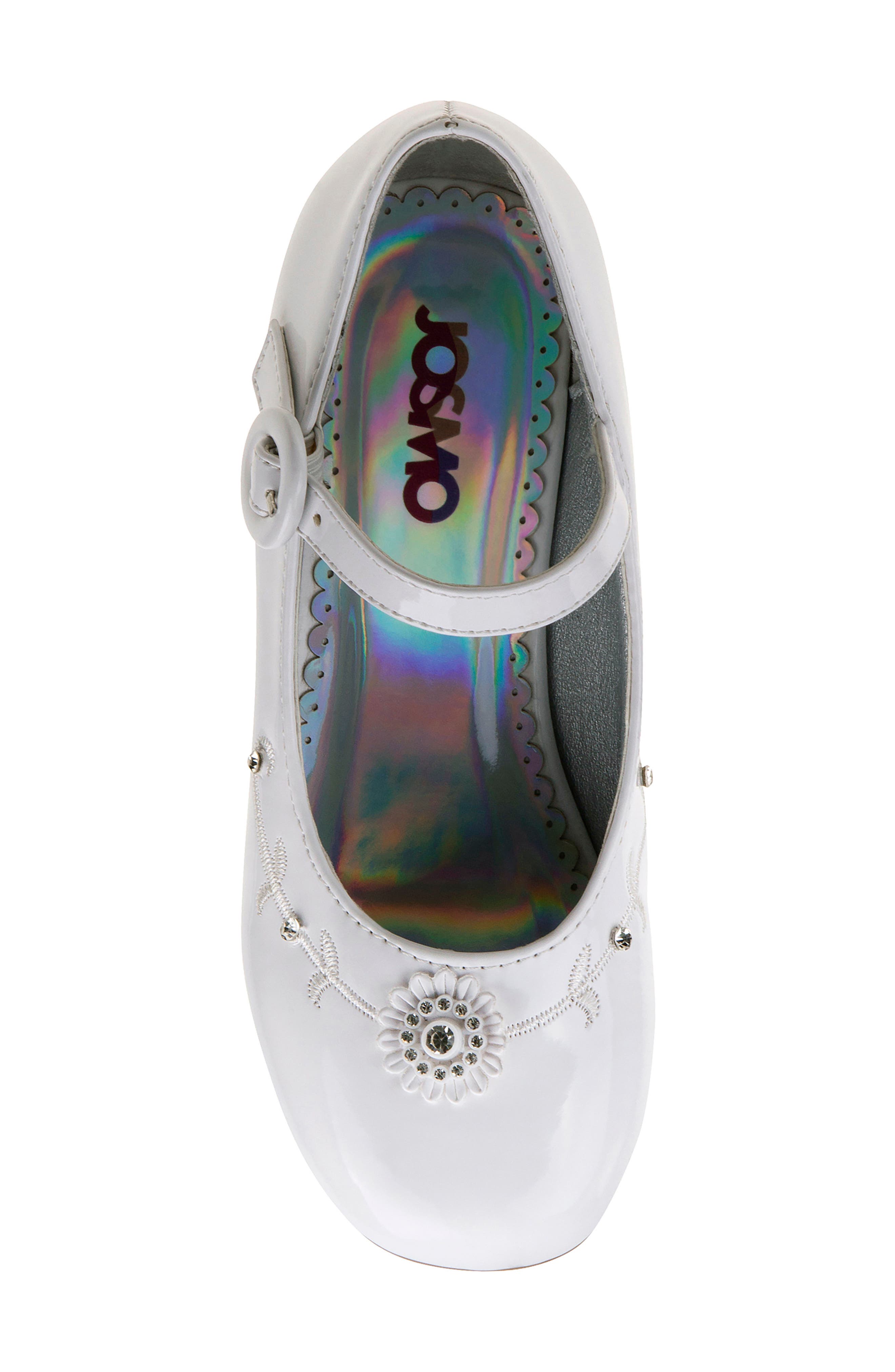 JOSMO Kids' Mary Jane Dress Shoe, Alternate, color, White Patent