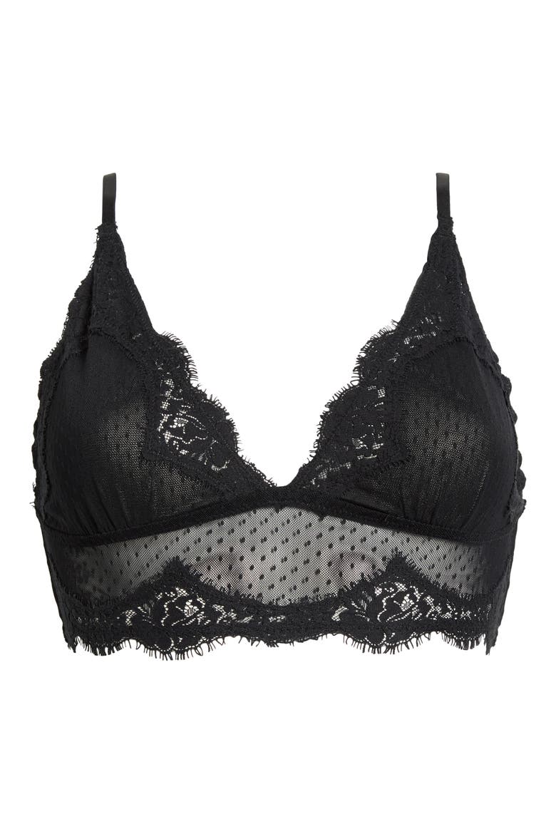 Intimately FP Fiona Longline Bralette, Alternate, color, BLACK