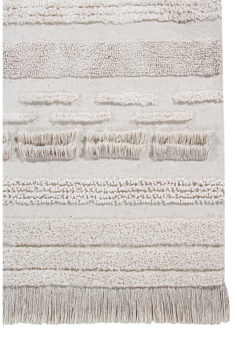 Air Washable Recycled Cotton Blend Rug, Alternate, color, DUNE WHITE