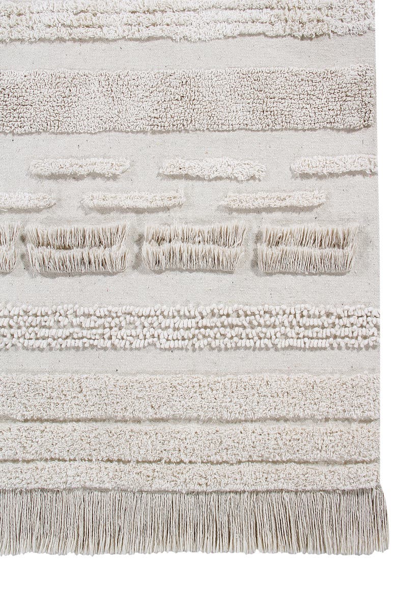 Lorena Canals Air Washable Recycled Cotton Blend Rug, Alternate, color, Dune White