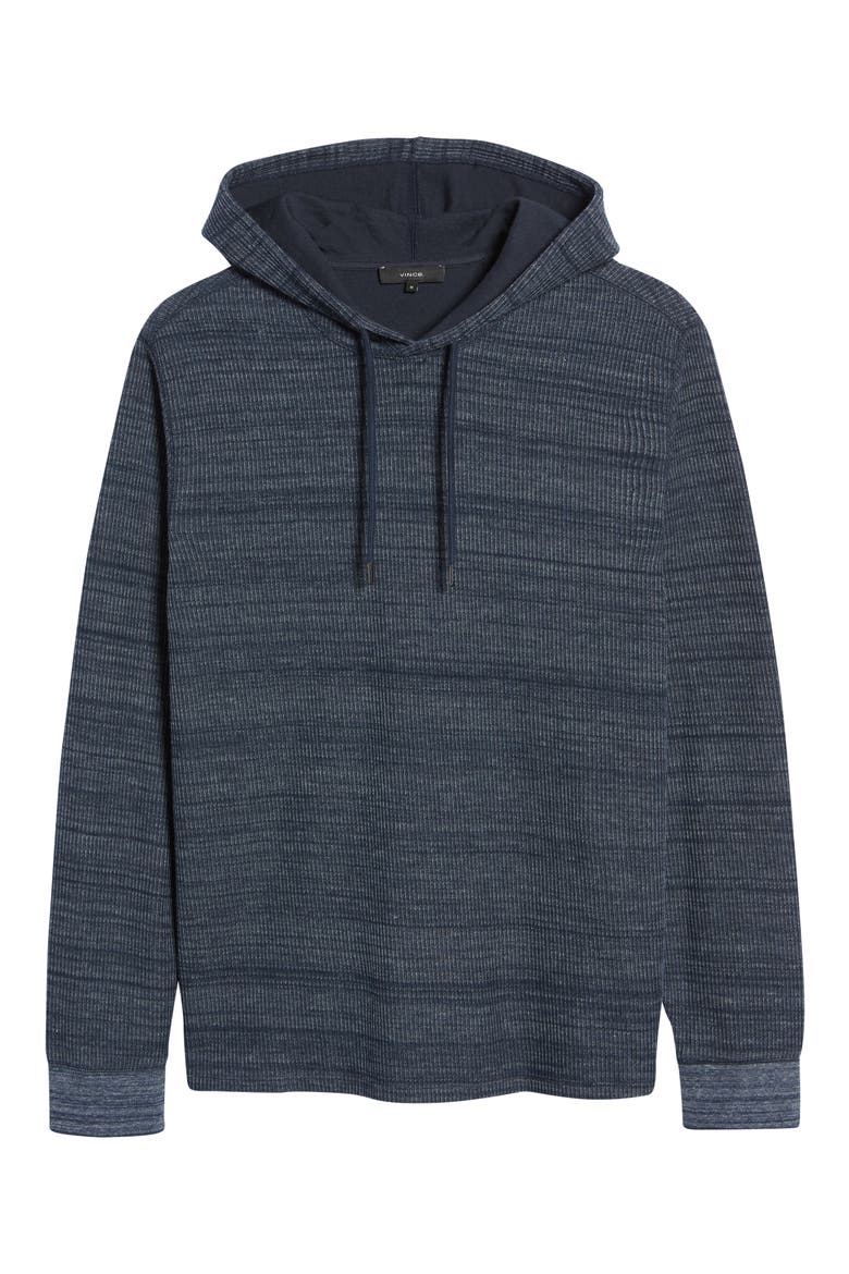 Thermal Stretch Cotton Blend Hoodie, Alternate, color, H COASTAL/ COASTAL