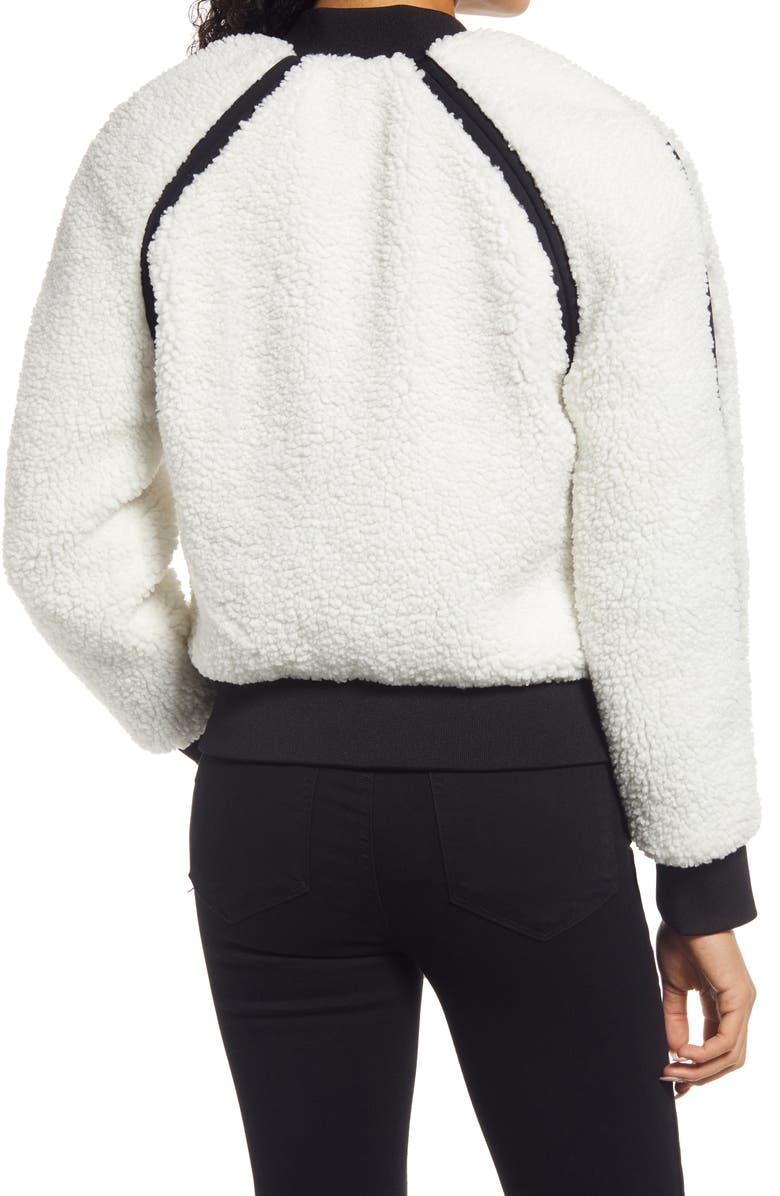 Moose Knuckles St. Urcissee High Pile Fleece Recycled Bomber Jacket, Alternate, color, 