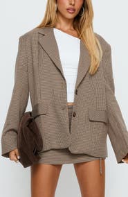 Princess Polly Deane Check Blazer