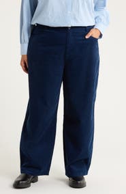 Seasalt Cornwall Avens Organic Cotton Corduroy Crop Barrel Leg Pants
