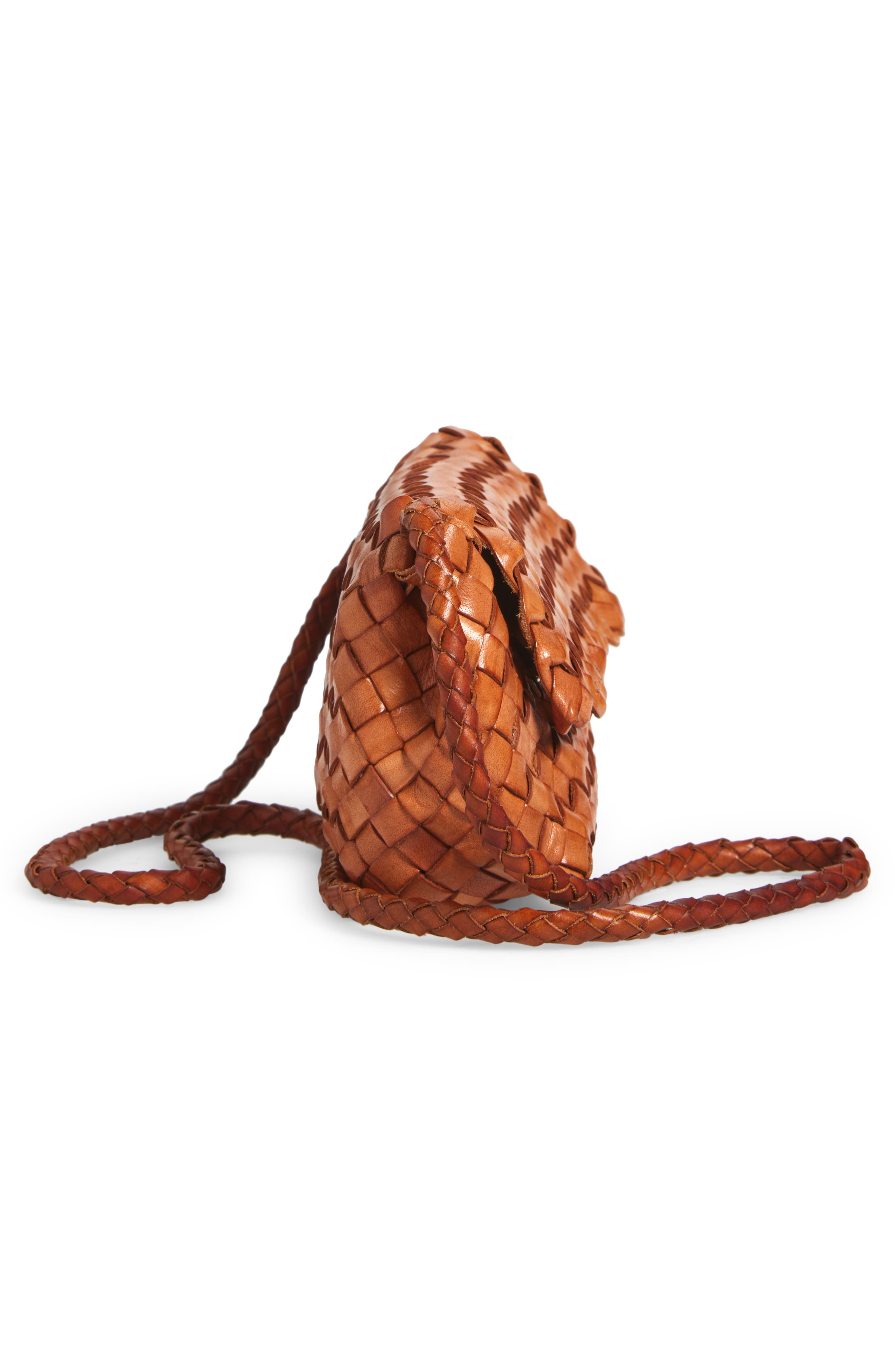 Loeffler Randall Vinnie Woven Leather Crossbody Bag, Alternate, color, 