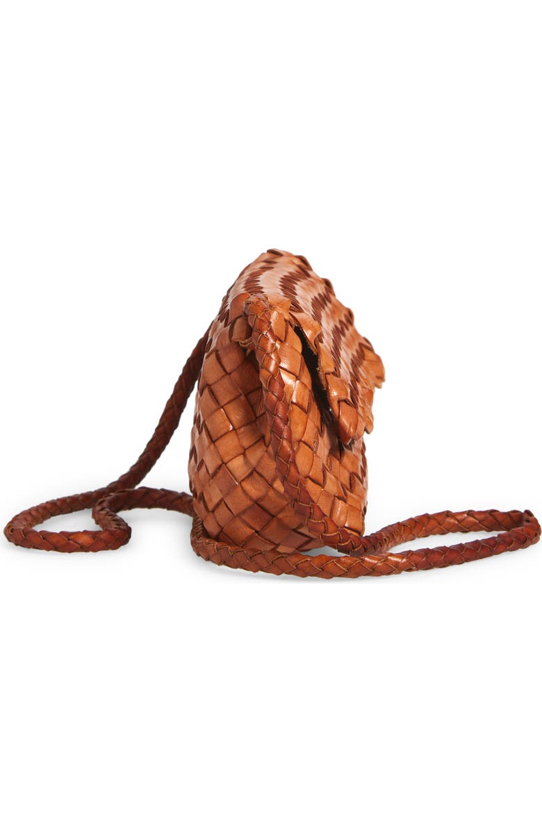 Loeffler Randall Vinnie Woven Leather Crossbody Bag, Alternate, color, Timber