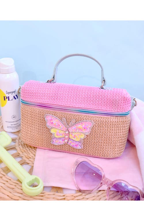 OMG ACCESSORIES OMG ACCESSORIES KIDS' BUTTERFLY STRAW CROSSBODY BAG