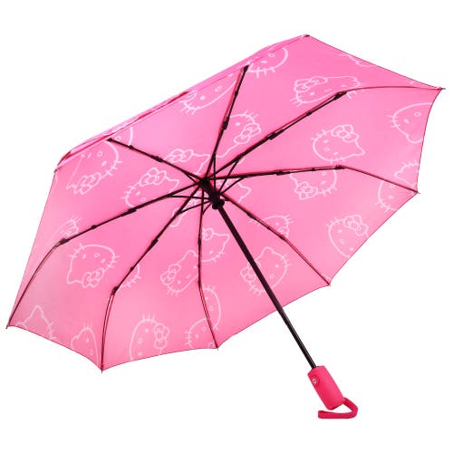 Sanrio Hello Kitty Allover Head Print Umbrella In Pink