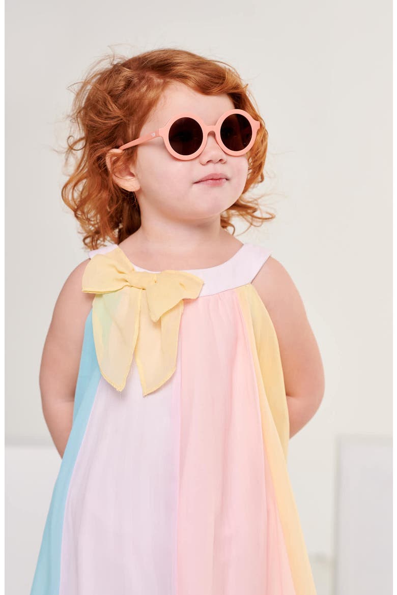 Kids' Tortoise Round Sunglasses, Alternate, color, PEACHY KEEN