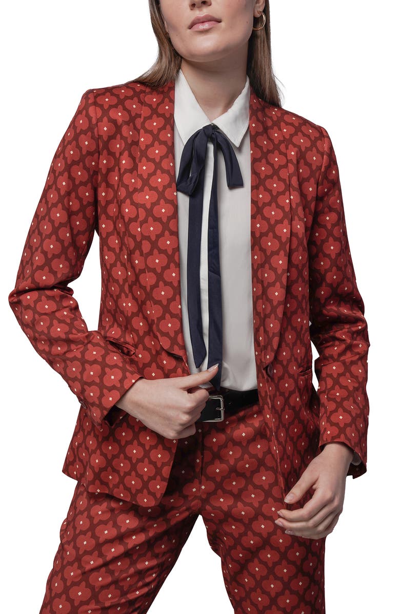 WILDFANG The Empower Tux Blazer, Main, color, Modern Fleur Cinnamon