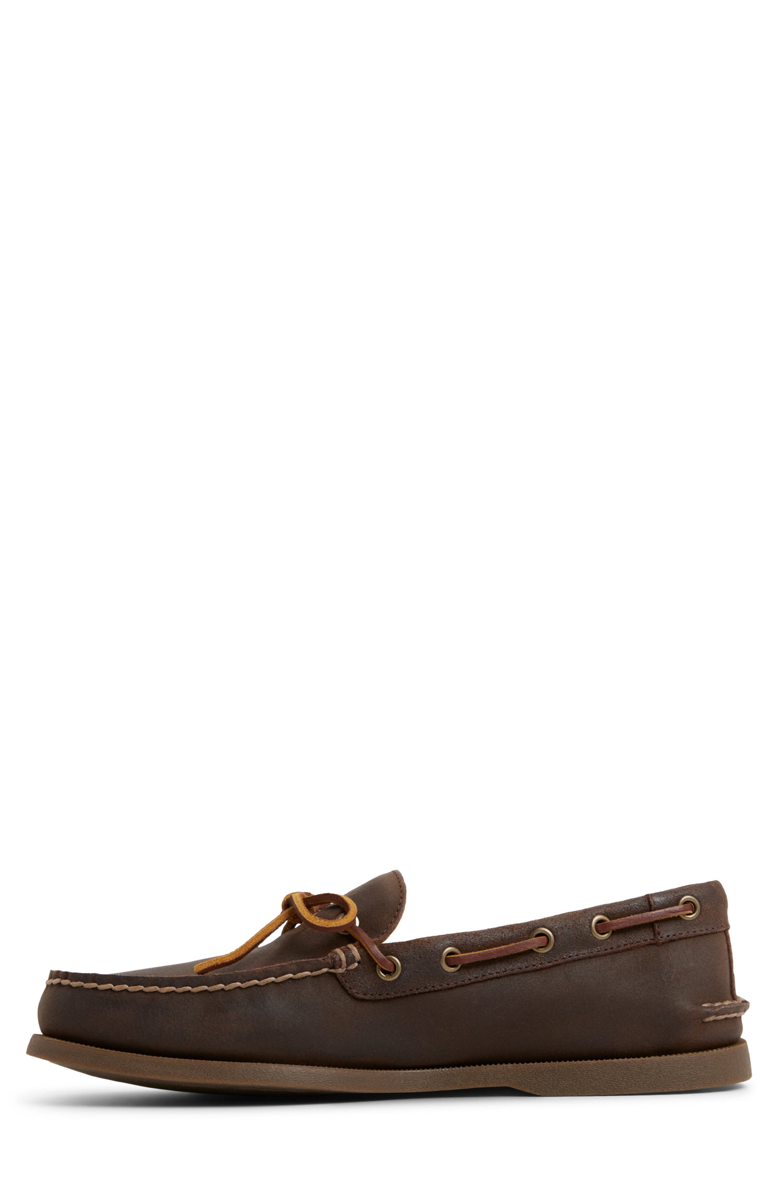 Sperry Authentic Original<sup>™</sup> 1-Eye Boat Shoe, Alternate, color, Dark Brown