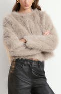 MANGO Bruni Faux Fur Jacket