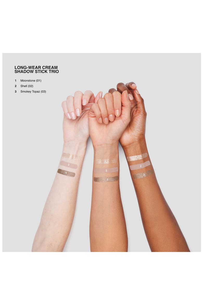 Long-Wear Cream Eyeshadow Stick Trio $102 Value, Alternate, color, NO COLOR