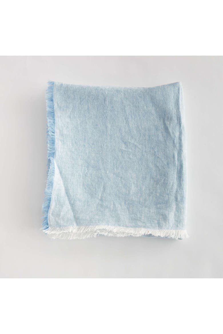 Rayan European Linen Throw, Alternate, color, Blue