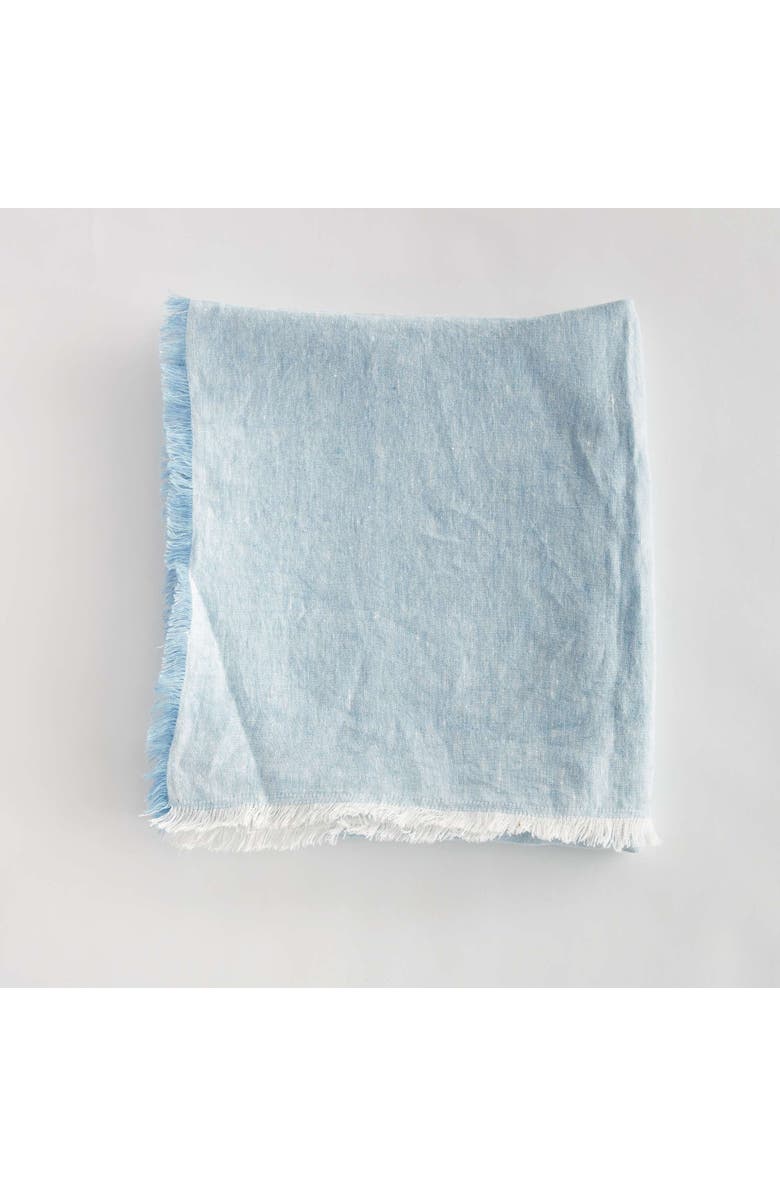 Napa Home & Garden Rayan European Linen Throw, Alternate, color, Blue