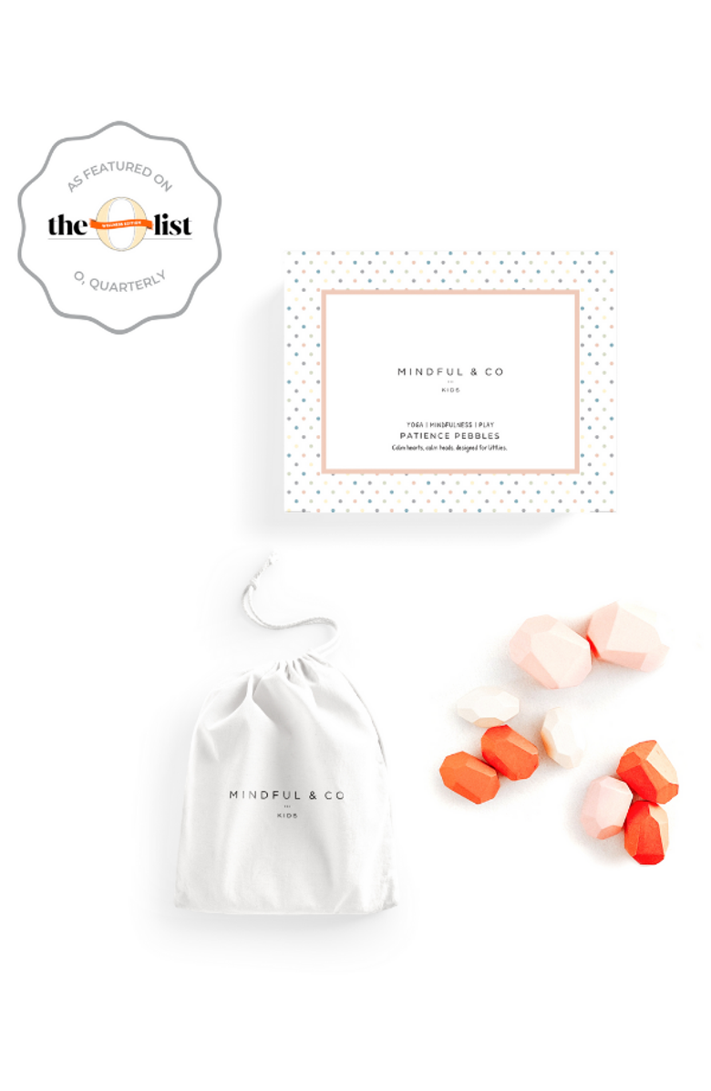 Mindful & Co Kids Patience Pebbles, Alternate, color, Rose