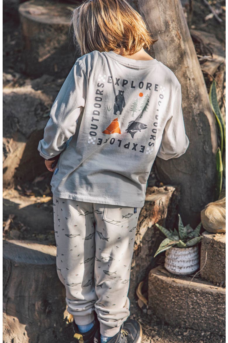 Kids' Bowie Fishing Joggers, Alternate, color, OATMEAL