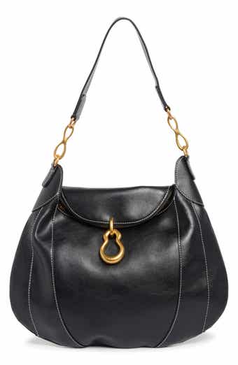 Daria Metal Pendant Faux Leather Shoulder Bag