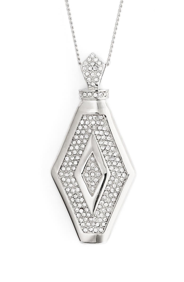 Vince Camuto Pavé Crystal Pendant Necklace, Alternate, color, 