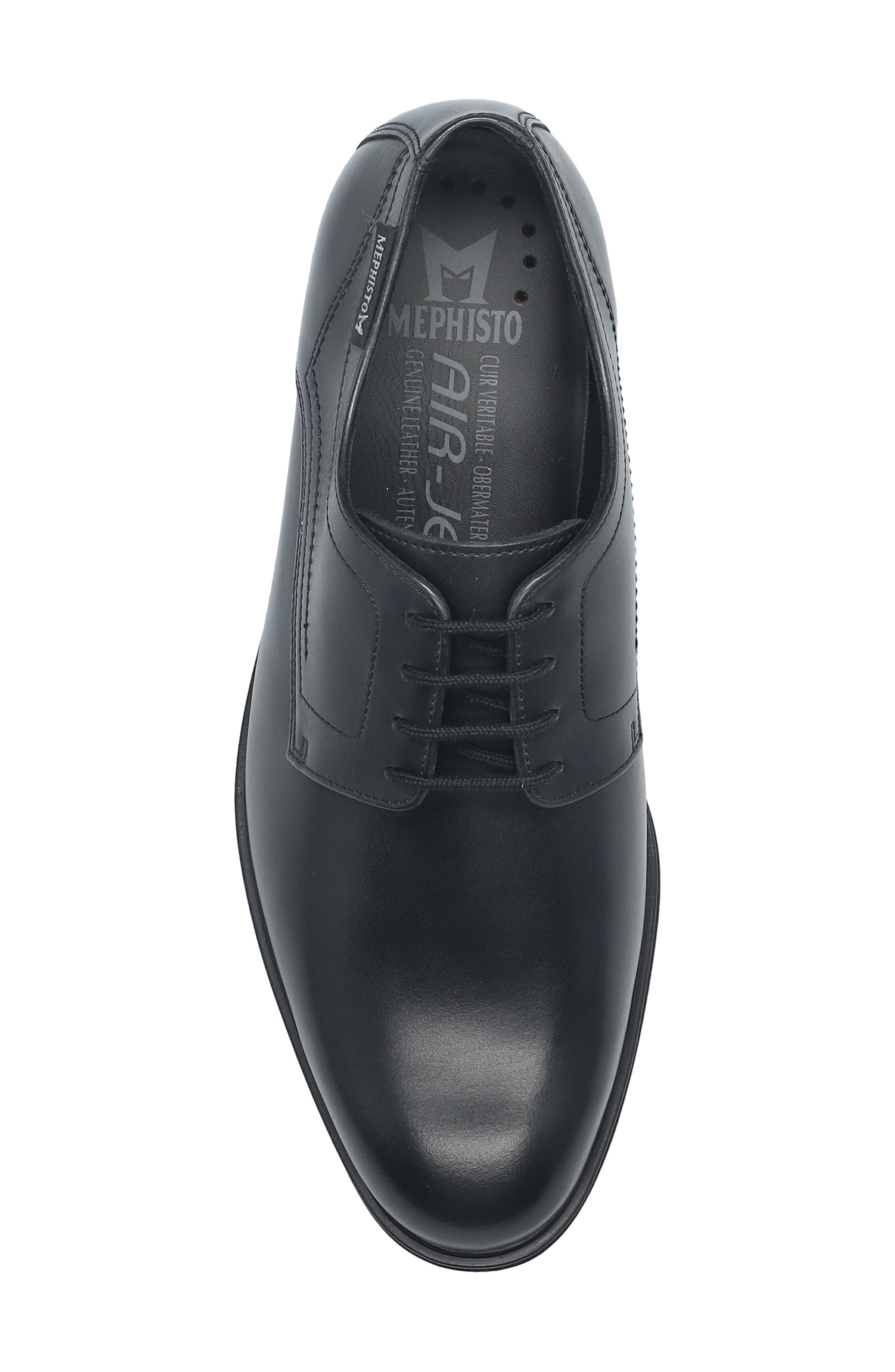 Mephisto Kevin Plain Toe Derby, Alternate, color, Black