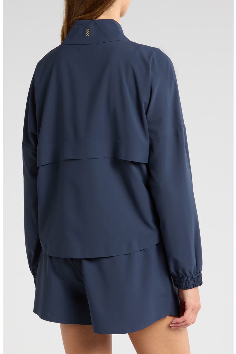 Mirage Water-Repellent Half-Zip Jacket, Alternate, color, NAVY BLUE