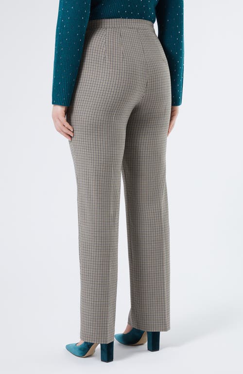Marina Rinaldi Asburgo Virgin Wool Pants In Brown