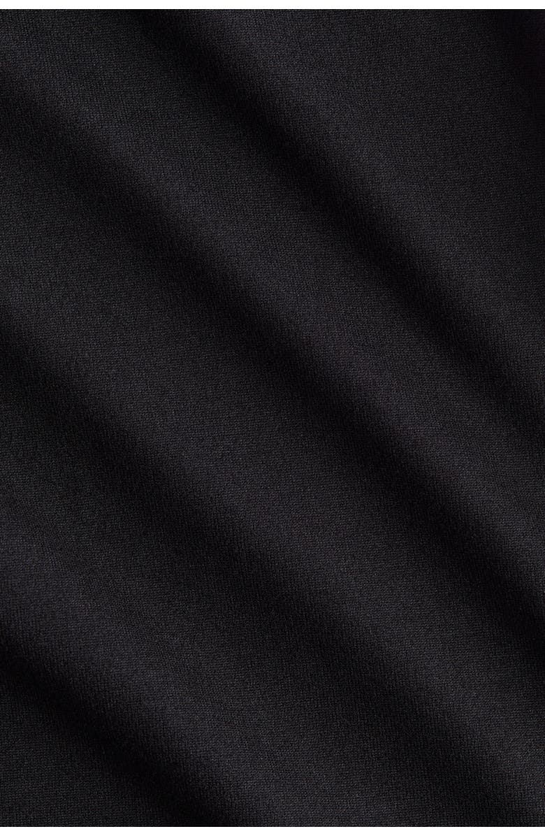 H&M Flared Brushed Jersey Trousers, Alternate, color, Black