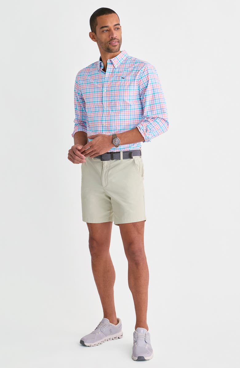 vineyard vines Mangrove UPF 30+ Button-Down Shirt, Alternate, color, Toucan