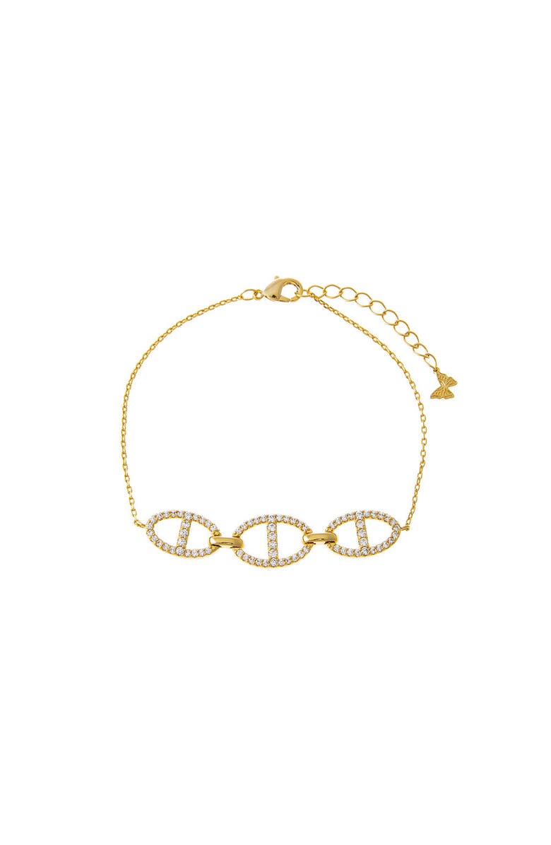 BY ADINA EDEN Pave Multi Mariner Chain Bracelet, Main, color, 