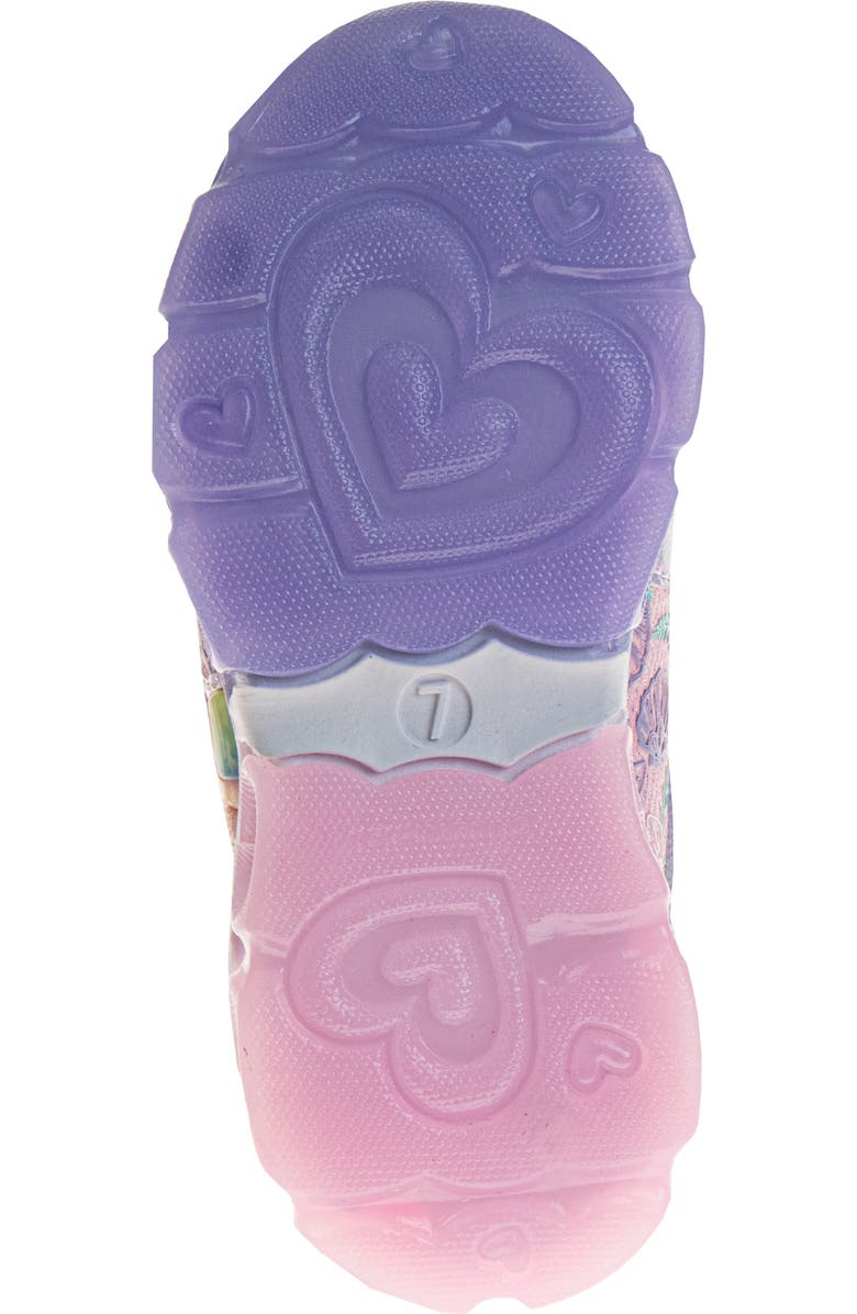 JOSMO Kids' Disney Little Mermaid Sneaker, Alternate, color, Pink/ Purple