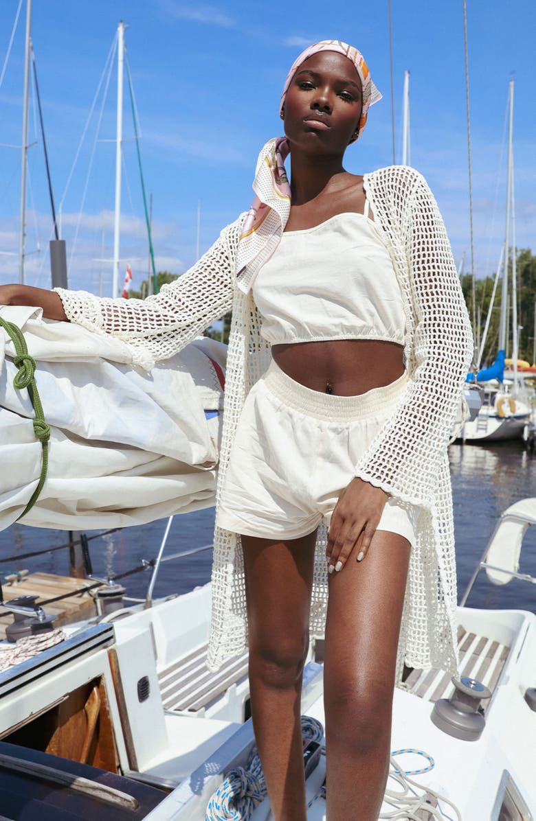 Viens Avec Moi The Everyday Shorts, Alternate, color, Cream
