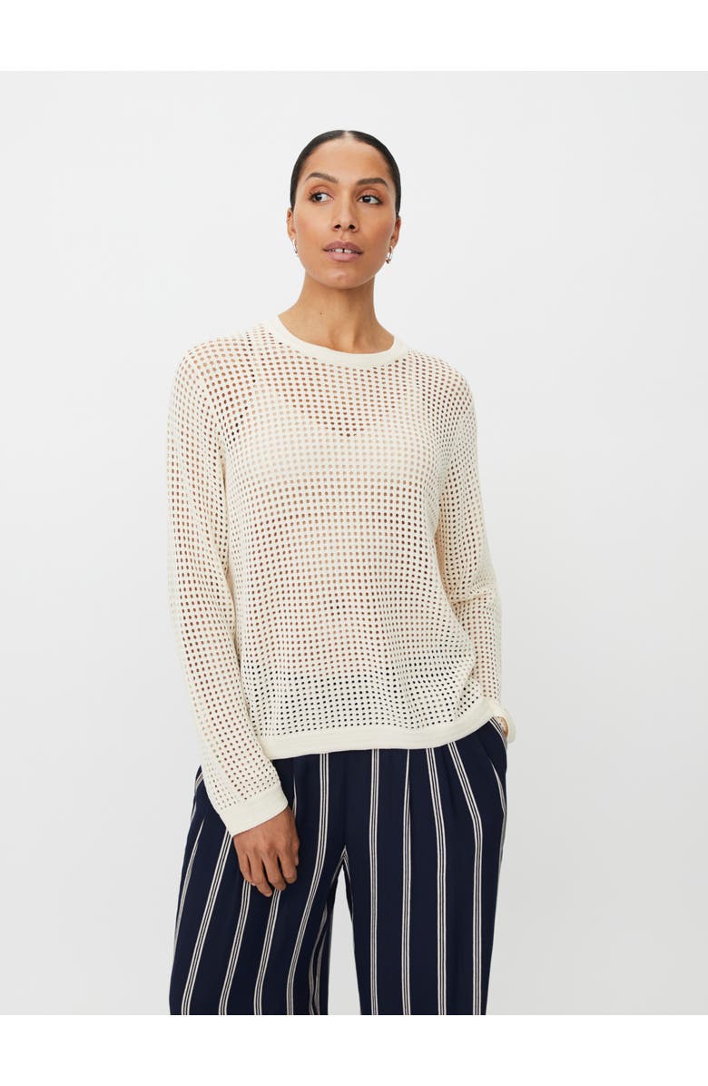 Masai Copenhagen MaForavine Open Knit Sweater, Main, color, Whitecap