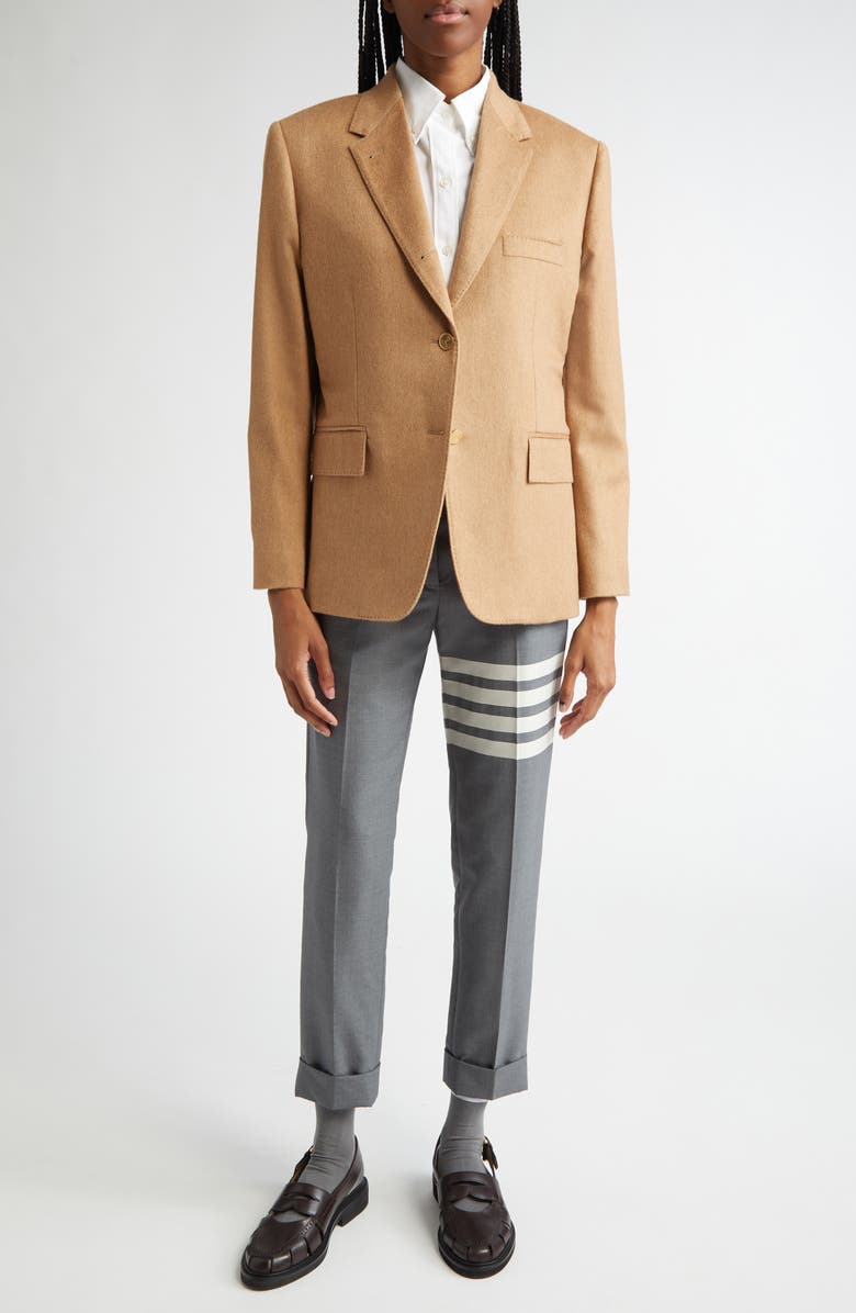 Thom Browne Classic Camel Hair Sport Coat, Alternate, color, Camel