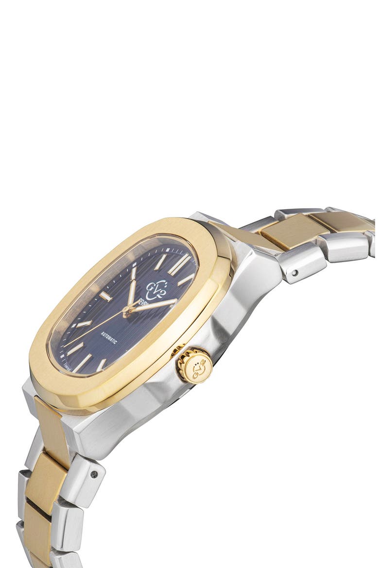Men's Potente Swiss Automatic Stainless Steel Bracelet Watch, 40mm, Alternate, color, TWO TONED IPYG
