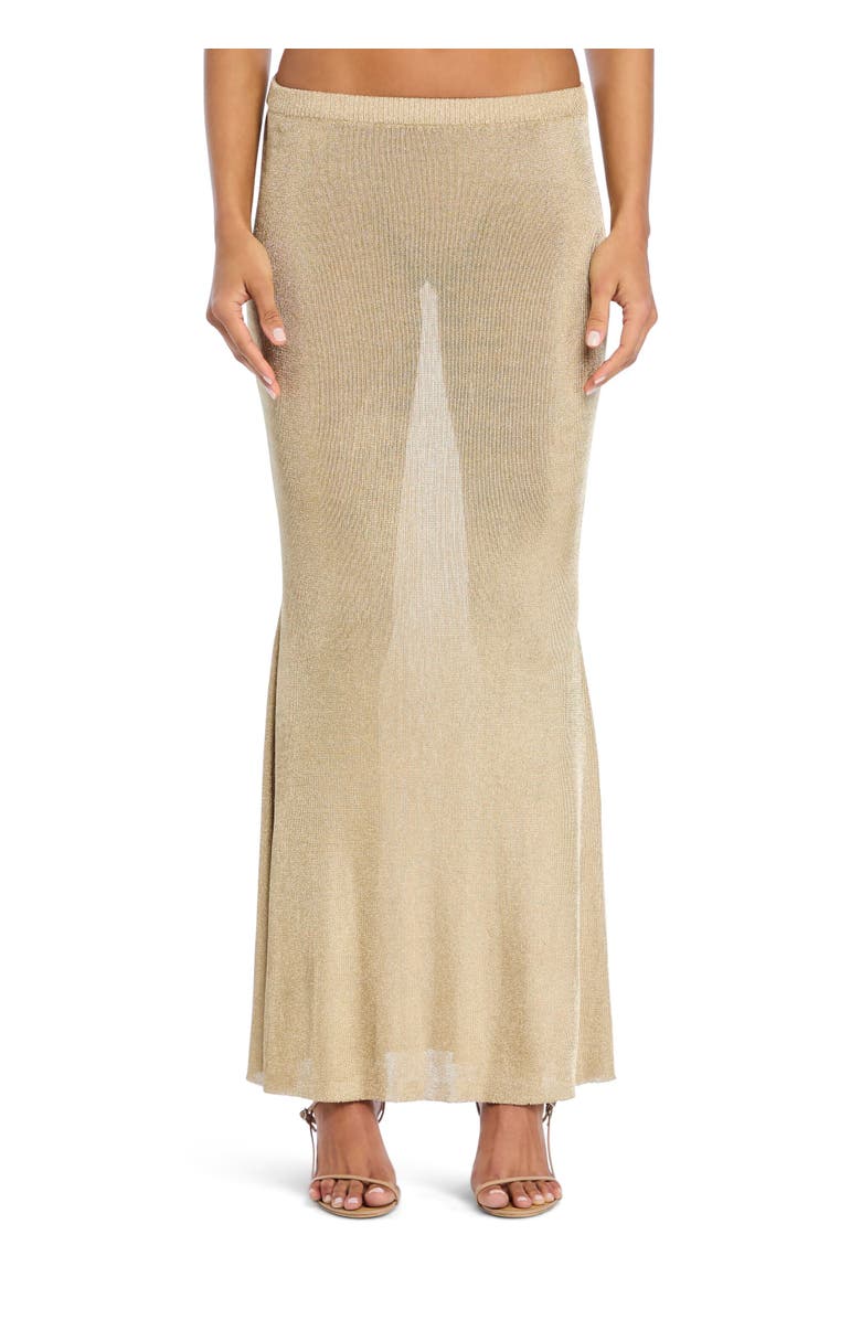 SER.O.YA Harmony Metallic Knit Skirt, Main, color, 