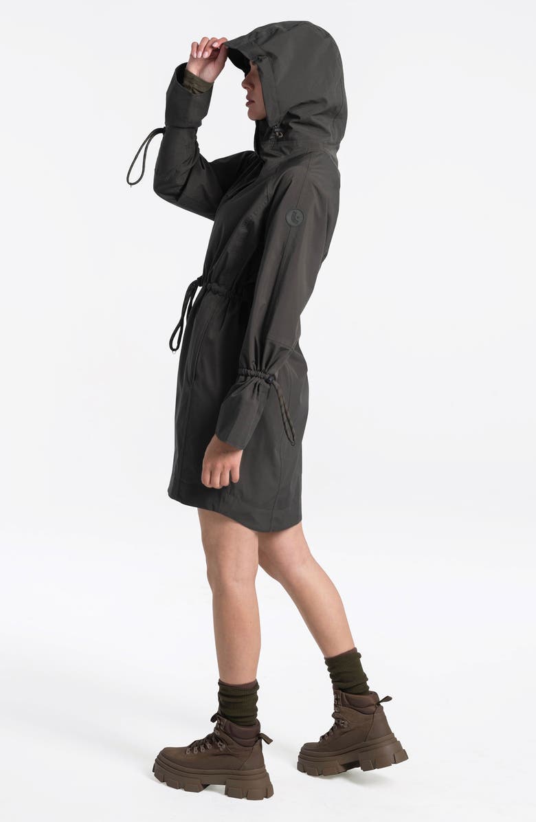 Lole Piper Waterproof Oversize Rain Jacket, Alternate, color, Olive