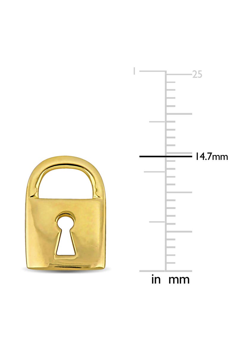 Padlock Pendant Charm 14k Yellow Gold, Alternate, color, Yellow Gold