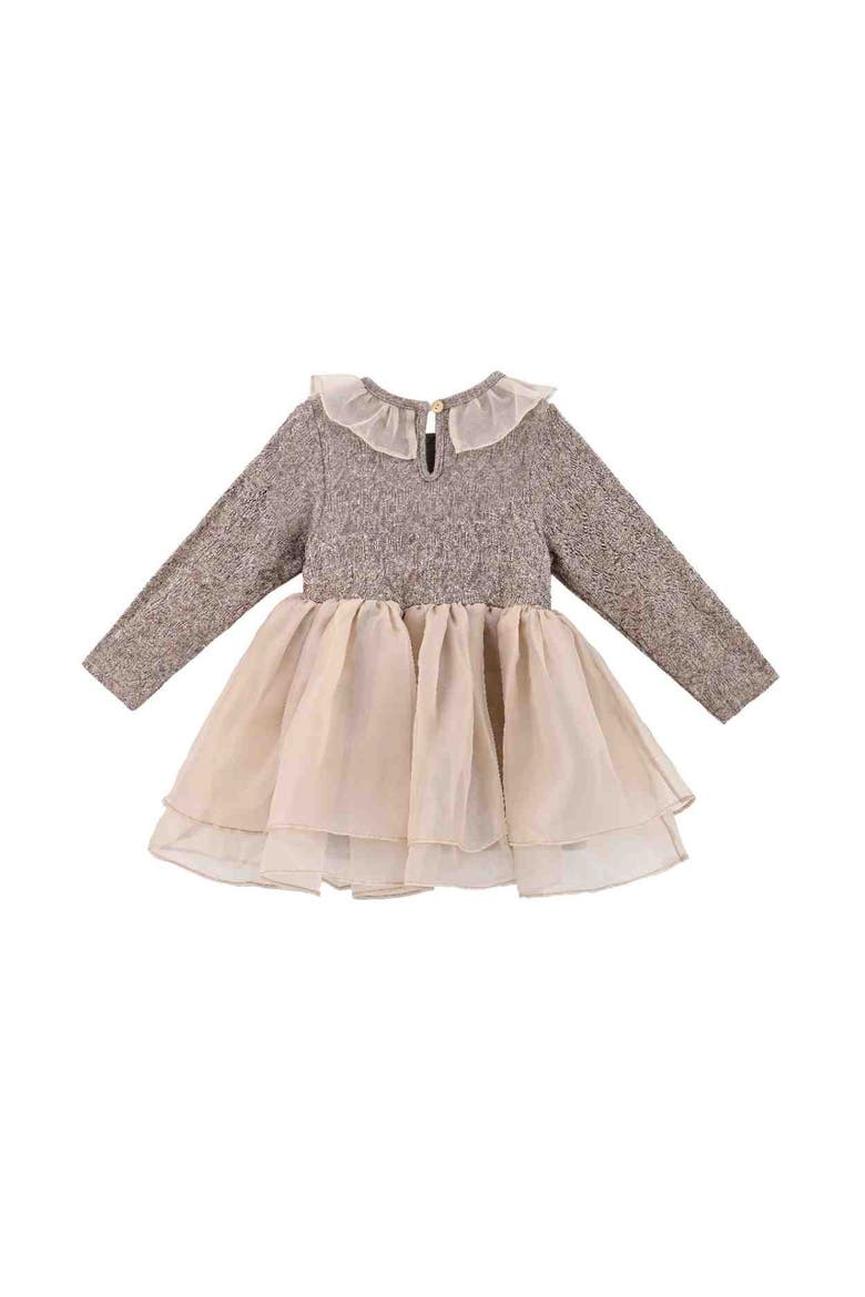 Ruffle 3-Piece Outfit Set, Alternate, color, Brown