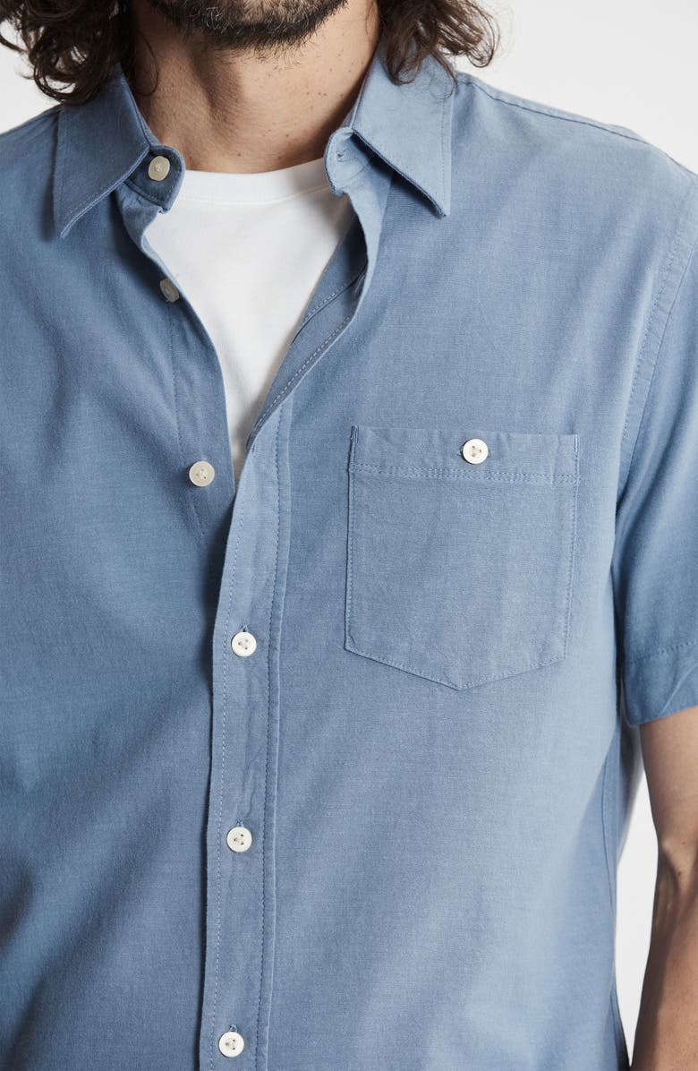 JACHS Classic Oxford Short Sleeve Button-Up Shirt, Alternate, color, Slate