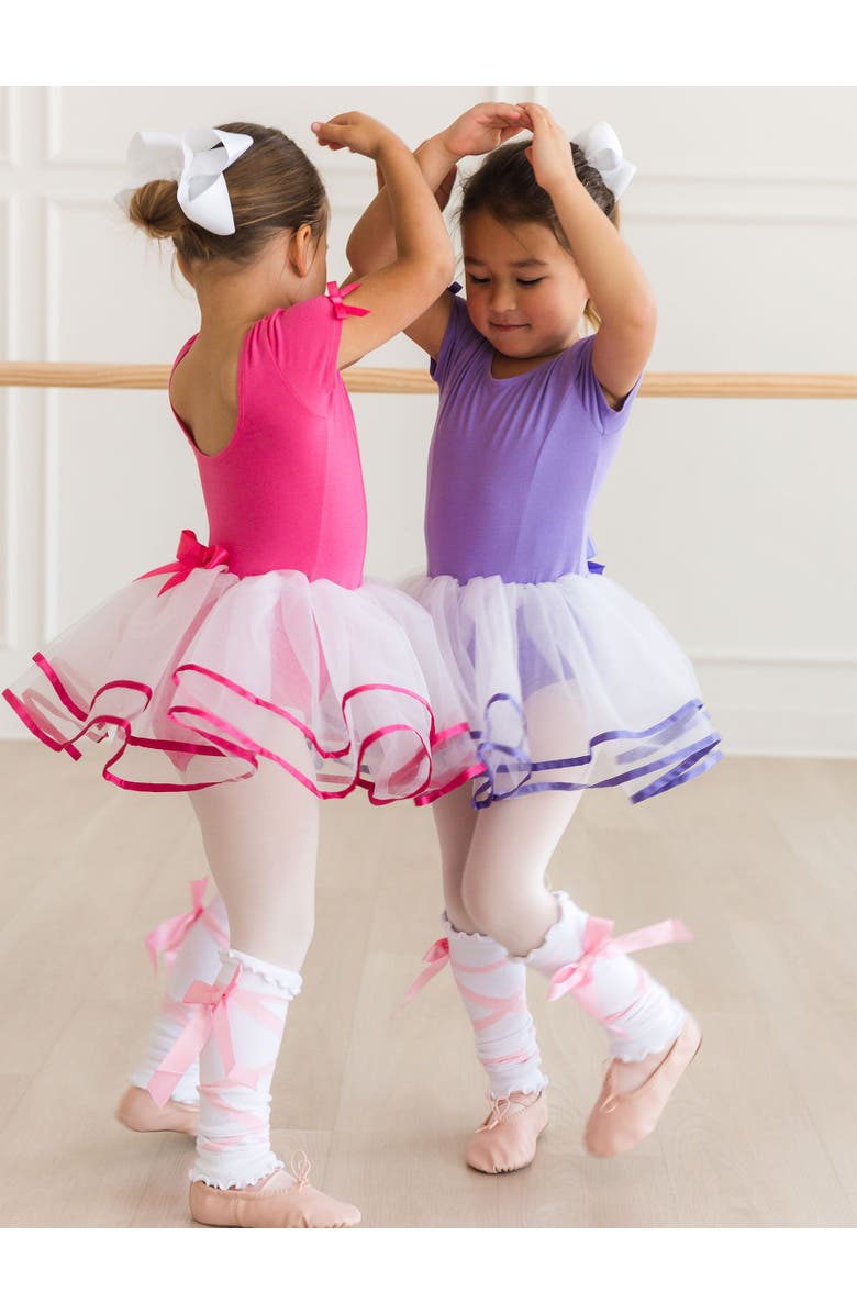 RuffleButts Girls Signature Tutu Leotard, Alternate, color, Wisteria Purple