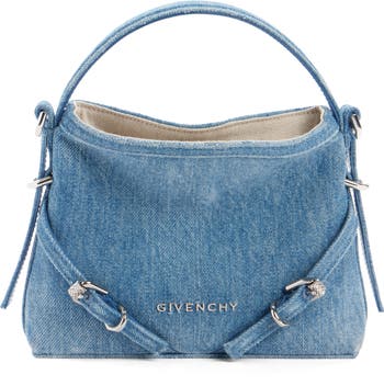 Nano Voyou Denim Crossbody Bag